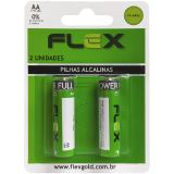 PILHA AA FLEX ALCALINA C/2