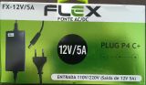 FONTE 12V 5A P4 FLEX CENTRO POSITIVO