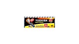 PILHA AAA ALCALINA TOSHIBA KIT COM 12 PÇS