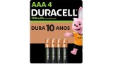 PILHA AAA RECARREGAVEL 900 MAH DURACELL C/ 4