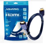 CABO HDMI 2.0 AQUÁRIO 4K 1 METRO - PONTA BANHADA A OURO