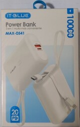 POWER BANK IT BLUE 10000 MAH - MAX-0541