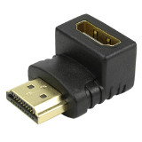 ADAPTADOR PLASTICO HDMI MACHO PARA HDMI FEMEA 90 GRAUS  CHIP SCE 003-8603