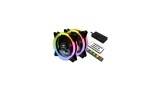 KIT COOLER FAN LED RGB 120MM  C3TECH  F7-L600