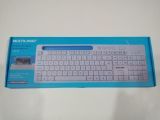 TECLADO MULTIMIDIA USB BRANCO PARA APOIO SMARTPHONE TC263