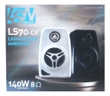 PAR CAIXA SOM AMBIENTE LESON 70W PRETA