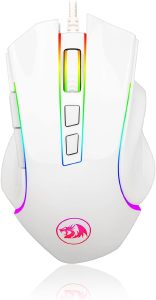 MOUSE USB GAMER REDRAGON M607W   RGB GRIFFIN 7200DPI BRANCO