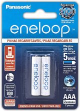 PILHA RECARREGÁVEL ENELOOP PANASONIC AAA 800mah