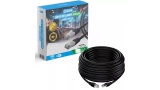 CABO DE REDE CAT6 RJ45 BLINDADO PRETO 30M LOTUS CAT630