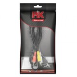 CABO DE AUDIO E VIDEO P3 X 3 RCA MACHO 1,3M PIX 018-0027