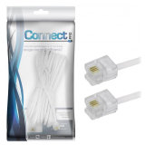 CABO EXTENSOR DE TELEFONE  10M BRANCO LISO CHIP SCE 018-1370