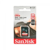 CARTAO DE MEMORIA SD 128GB SANDISK CLASSE 10 ULTRA 100MB/S