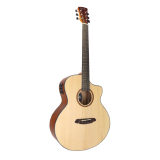 VIOLÃO ELETROACUSTICO AÇO TONANTE CLEAR NATURAL CORAL 40