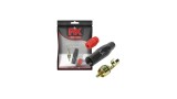 PLUG JACK RCA BLACK DIAMOND RCA GOLD MACHO CHIP SCE 062-0341