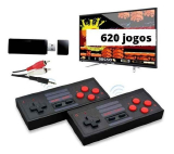 VIDEO GAME MINI RETRÔ 2 CONTROLES LOTUS LT-CT033 620 JOGOS