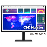 MONITOR SAMSUNG 27 S6, QHD IPS, 5MS, 75HZ, PIVOT, AJ ALTURA, USB-C, 2XUSB 3.0, DP, HP, F-SYNC