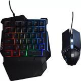 KIT GAMER TECLADO E MOUSE ONE HAND HMASTON G506 YT2128