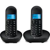 TELEFONE SEM FIO MOTOROLA 2 BASES MT150-2  PRETO