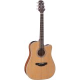 VIOLAO ELETROACUSTICO AÇO FOLK TAMPO MACIÇO TAKAMINE GD20CE NS FOSCO TP4TD