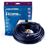 CABO HDMI 10M 2.0 AQUÁRIO 4K - PONTA BANHADA A OURO