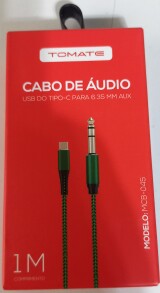 CABO DE AUDIO TIPO C  PARA P10 1M TOMATE MCB-045