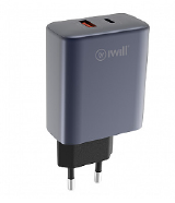 FONTE CARREGADOR CHARGE 65W IWILL 1 USB 1 USB PD - 2169