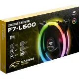 KIT COOLER FAN LED RGB 120MM  C3TECH  F7-L600