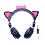 FONE DE OUVIDO K-MEX HEADPHONE P2 GATINHO AR30 PRETO