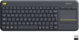 LOGITECH TECLADO MULTIMIDIA WIRELESS COM TOUCH K400 PLUS PRETO