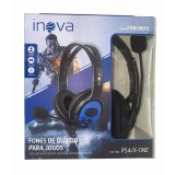 FONE DE OUVIDO GAMER COM MIC PS4 / XBOX ONE INOVA FON - 8619