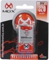 BATERIA RECARREGAVEL 9V MOX 320MAH