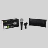 MICROFONE COM FIO SHURE SM58 PROFISSIONAL DE MÃO 1 BASTÃO