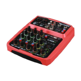 MESA DE SOM MIXER 4 CANAIS BT USB CUSTOM SOUND  CMX4C VERMELHO INTERFACE DE AUDIO