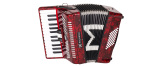 ACORDEON MICHAEL 48 BAIXOS ACM4803N PRD VERMELHO PEROLADO