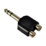 ADAPTADOR 2 JACK RCA P10 STEREO