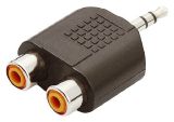 ADAPTADOR 2 RCA FEMEA X 1 P2 MACHO