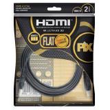 CABO HDMI 2M CHIP SCE PIX 2.0 4K ULTRA HD FLAT PRETO 5022