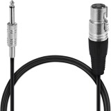 CABO  MICROFONE P10 X XLR 5M  REFORÇADO