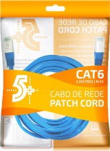 CABO DE REDE CAT6 05 METROS PATCH CORD CHIPSCE AZUL 018-9901