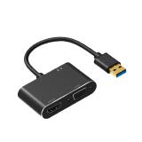 CONVERSOR USB 3.0 MACHO X  HDMI  E  VGA  FEMEA