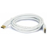 CABO DISPLAYPORT DP MACHO X DISPLAYPORT DP MACHO V1.2 120HZ 4K BRANCO 3 METROS CHIP SCE 018-7494