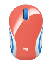 MINI MOUSE OPTICO WIRELESS LOGITECH M187 LARANJA