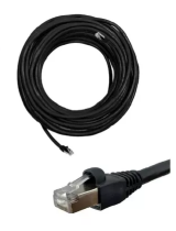 CABO DE REDE CAT6 RJ45 BLINDADO PRETO 20M LOTUS CAT620