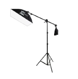 KIT SOFTBOX 50x70 TRIPE 2M C/TRIPÉ E BRAÇO GIRAFA