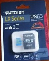 CARTAO DE MEMORIA MICRO SD 128GB PATRIOT LX SERIES 85MB