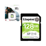 CARTAO DE MEMORIA SD KINGSTON 128GB 100MB CLASSE10 CANVAS SELECT PLUS