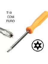 CHAVE TORX T10 COM GUIA FURO NO MEIO PS3 PS4 XBOX ONE/360