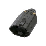 CONECTOR EXTENSÃO 20A 2 ENTRADAS PRETO