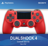 CONTROLE JOYSTICK PLAY4 SONY VERMELHO PS4 SEM FIO BLUETOOTH