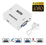 CONVERSOR HDMI F VGA F COM AUDIO MINI BRANCO